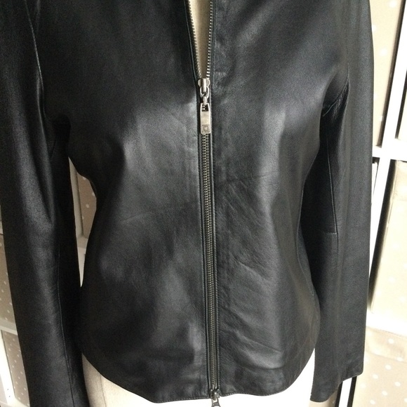 ISAAC MIZRAHI 100% genuine leather women jacket size S - Picture 3 of 9